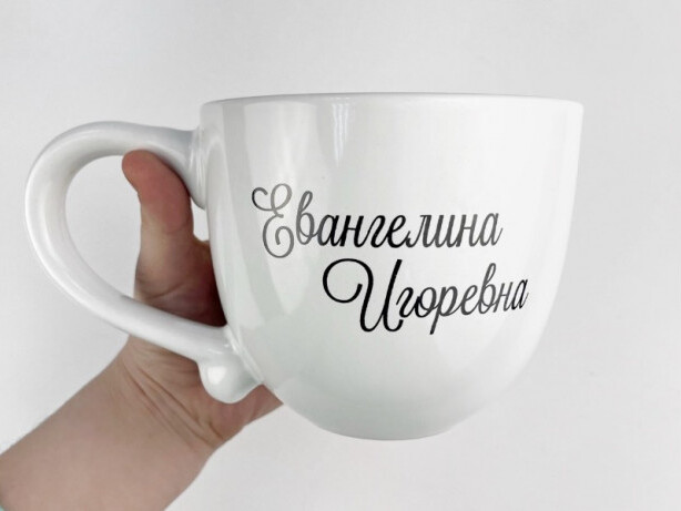 Деколь на керамике в 1 цвет