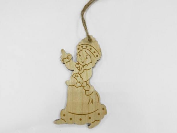 Елочная игрушка из фанеры