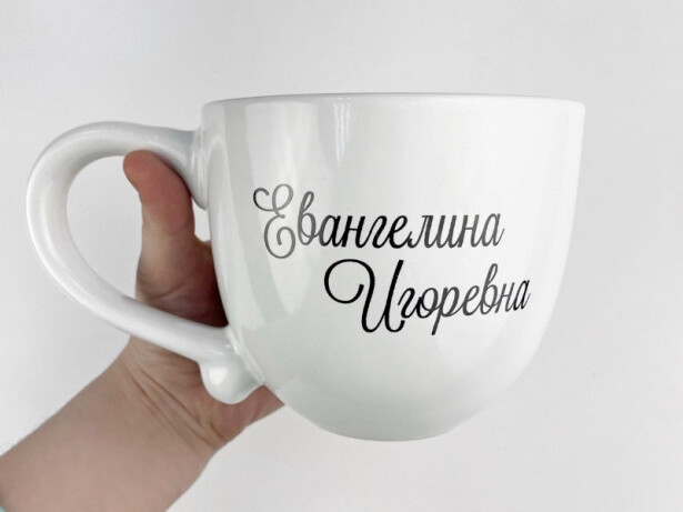 Деколь на керамике в 1 цвет