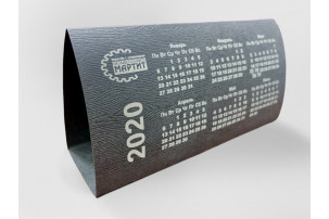 Календарь Домик из дизайнерской бумаги с шелкографией