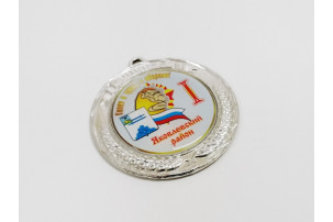 Медаль с наклейкой с заливкой смолой