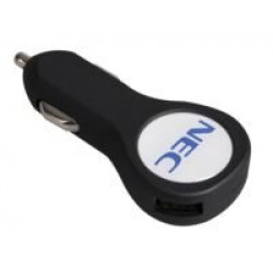Автомобильное зарядное устройство с подсветкой Logocharger Slim, черное Автомобильное зарядное устройство с подсветкой Logocharger Slim, черное