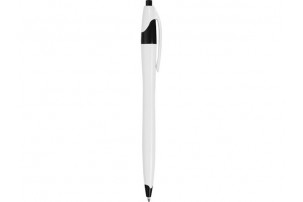 Ручка шариковая "Флокс", белый/черный