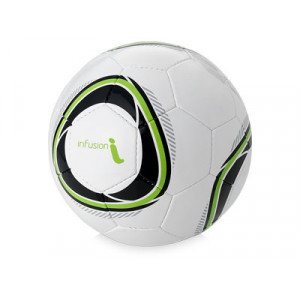 Мяч футбольный "Hunter", размер 4, белый/зеленое яблоко