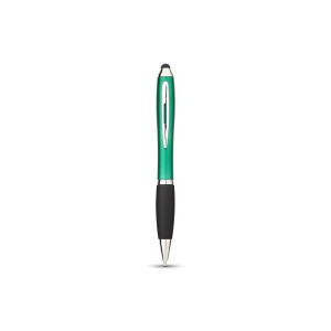 Ручка-стилус шариковая "Nash" со стилусом, зеленый, черные чернила
