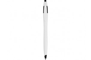 Ручка шариковая "Флокс", белый/черный