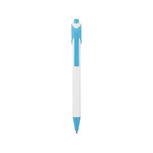 Ручка шариковая "Тукан", белый/голубой