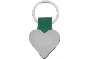 Подарочный набор "Сердце": ручка шариковая, брелок, зеленый