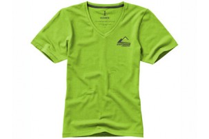 Kawartha женская футболка из органического хлопка, зеленое яблоко