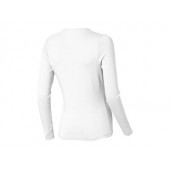 Ponoka женская футболка из органического хлопка, длинный рукав, белый