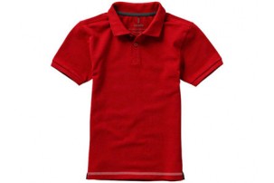 Рубашка поло "Calgary" детская, красный/белый