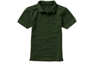 Рубашка поло "Calgary" детская, зеленый армейский