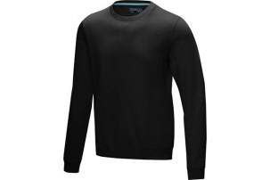 Мужской свитер с круглым вырезом Jasper, изготовленный из натуральных материалов, черный