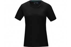 Женская футболка Azurite с коротким рукавом, изготовленная из натуральных материалов, черный