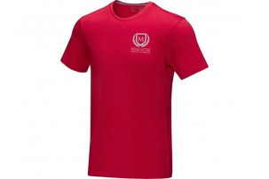 Мужская футболка Azurite с коротким рукавом, изготовленная из натуральных материалов, красный