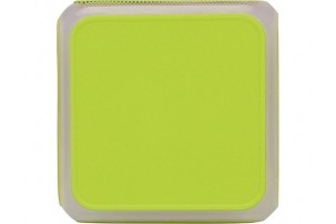 Портативная колонка «Cube» с подсветкой, зеленое яблоко