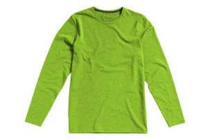 Ponoka мужская футболка из органического хлопка, длинный рукав, зеленое яблоко