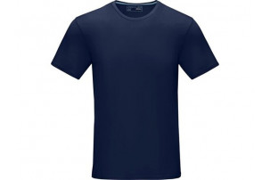 Мужская футболка Azurite с коротким рукавом, изготовленная из натуральных материалов, темно-синий