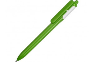 Ручка шариковая цветная, зеленый/белый