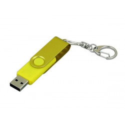 USB 2.0- флешка промо на 16 Гб с поворотным механизмом и однотонным металлическим клипом USB 2.0- флешка промо на 16 Гб с поворотным механизмом и однотонным металлическим клипом