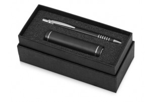 Подарочный набор Essentials Bremen с ручкой и зарядным устройством, черный