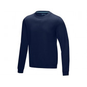 Мужской свитер с круглым вырезом Jasper, изготовленный из натуральных материалов, темно-синий