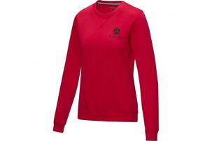 Женский свитер с круглым вырезом Jasper, изготовленный из натуральных материалов, красный
