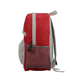 Рюкзак "Универсальный" (серая спинка), красный/серый