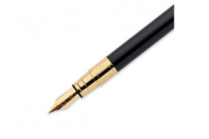 Ручка перьевая Waterman «Perspective Black GT F», черный/золотистый