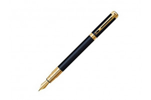 Ручка перьевая Waterman «Perspective Black GT F», черный/золотистый