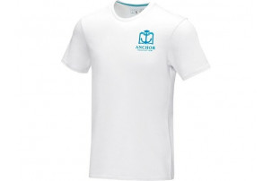 Мужская футболка Azurite с коротким рукавом, изготовленная из натуральных материалов, белый