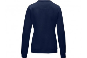 Женский свитер с круглым вырезом Jasper, изготовленный из натуральных материалов, темно-синий