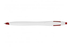 Ручка шариковая "Флокс", белый/красный