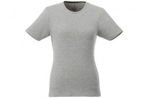 Женская футболка Balfour с коротким рукавом из органического материала, серый меланж