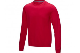 Мужской свитер с круглым вырезом Jasper, изготовленный из натуральных материалов, красный