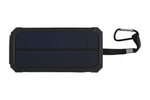 Зарядное устройство на солнечной энергии 10000 mAh, черный