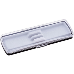 Футляр для ручки Pencase Smart Duo, пластик, для двух ручек, прозрачный/черный