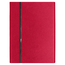Ежедневник Alfa Bird Petrus A5, красный, недатированный, в твердой обложке с металлическим элементом