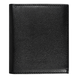 Кошелек с картхолдером Leather Plain, чёрный