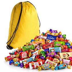 №5 РЮКЗАК СЛАДОСТЕЙ TIP 1500 грамм новогодний подарок классический, жёлтый