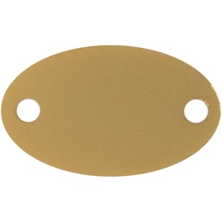 Шильдик металлический Alfa Oval, золотистый