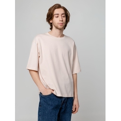 Футболка унисекс оверсайз Street Vibes, бежевая, размер XS/S