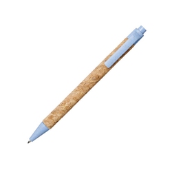 Шариковая ручка Midar из пробки и пшеничной соломы, cиний