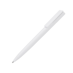 Ручка пластиковая шариковая "Taper Solid", матовый белый