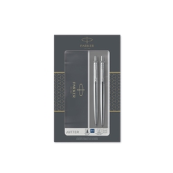 Набор «Parker Jotter Core Stainless Steel CT» ручка шариковая, карандаш механический