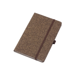Блокнот из кофейных зерен А5 "Coffee notes", твердая обложка, 80 листов 70 гр/м2 белой бумаги, кофейный