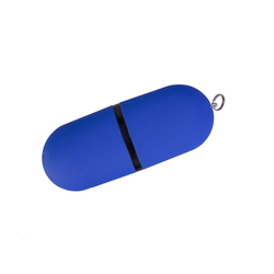 USB-флешка на 32 ГБ, с покрытием soft-touch, синий