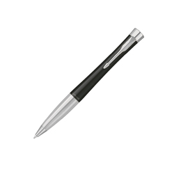 Ручка шариковая Parker модель Urban Muted Black CT в футляре, черный/серебристый