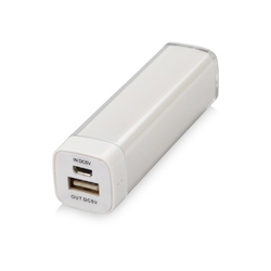 Портативное зарядное устройство "Ангра", 2200 mAh, белый