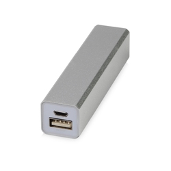 Портативное зарядное устройство "Брадуэлл", 2200 mAh, серебристый